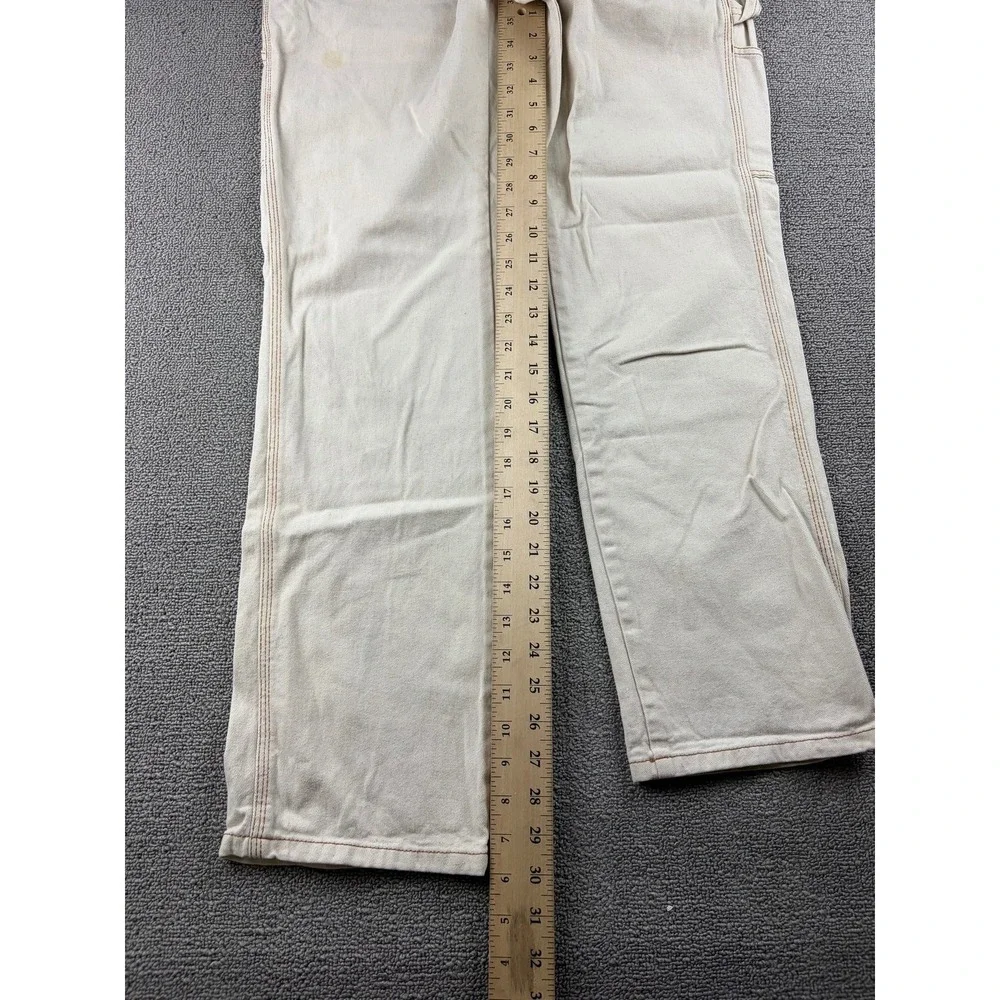 Dickies Carpenter‎ Pants Women 1/25 Beige Relaxed Cotton Work Streetwear Skater